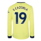 Arsenal 2021-2022 Long Sleeve Away Shirt (S CAZORLA 19)
