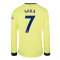 Arsenal 2021-2022 Long Sleeve Away Shirt (SAKA 7)