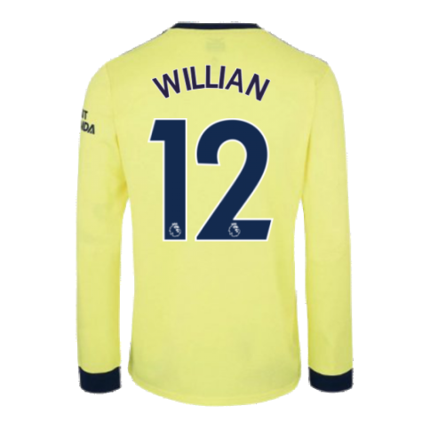 Arsenal 2021-2022 Long Sleeve Away Shirt (WILLIAN 12)