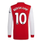 Arsenal 2021-2022 Long Sleeve Home Shirt (BERGKAMP 10)