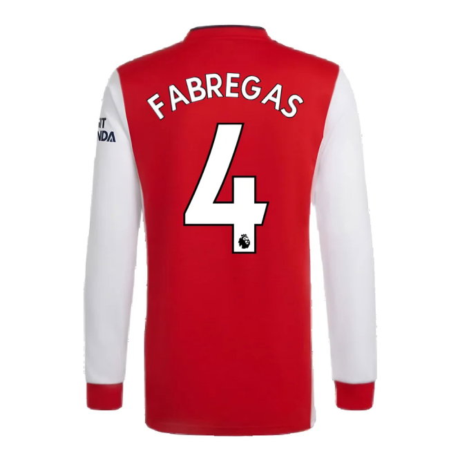 Arsenal 2021-2022 Long Sleeve Home Shirt (FABREGAS 4)