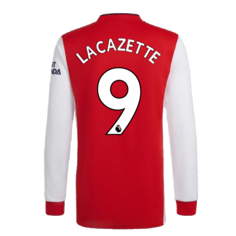 Arsenal 2021-2022 Long Sleeve Home Shirt (LACAZETTE 9)
