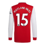 Arsenal 2021-2022 Long Sleeve Home Shirt (MAITLAND NILES 15)
