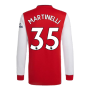 Arsenal 2021-2022 Long Sleeve Home Shirt (MARTINELLI 35)