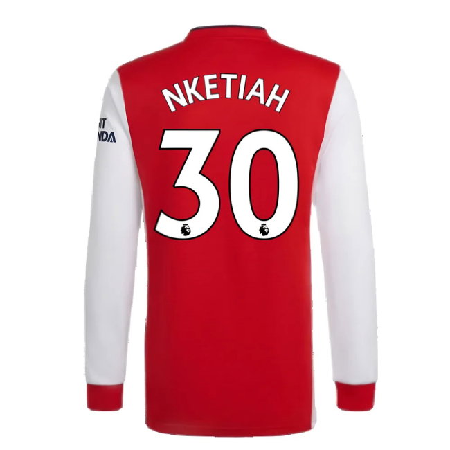 Arsenal 2021-2022 Long Sleeve Home Shirt (NKETIAH 30)