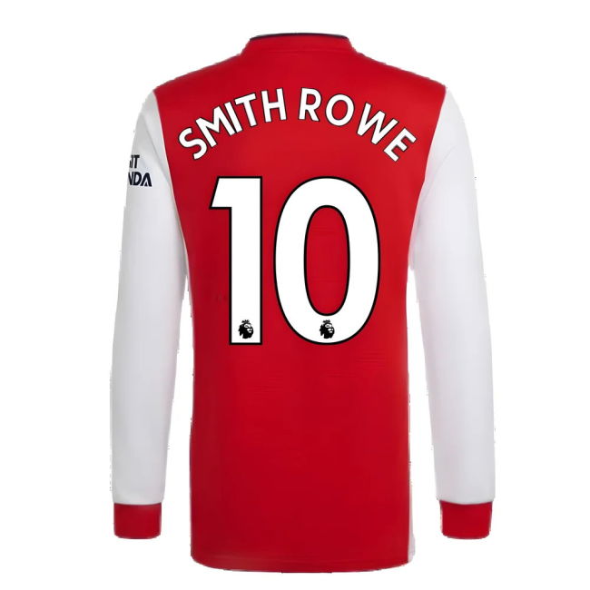 Arsenal 2021-2022 Long Sleeve Home Shirt (SMITH ROWE 10)