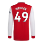 Arsenal 2021-2022 Long Sleeve Home Shirt (WENGER 49)