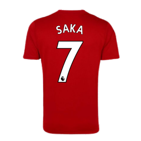 Arsenal 2021-2022 Training Shirt (Active Maroon) - Kids (SAKA 7)
