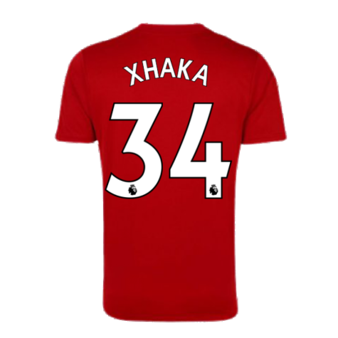 Arsenal 2021-2022 Training Shirt (Active Maroon) - Kids (XHAKA 34)
