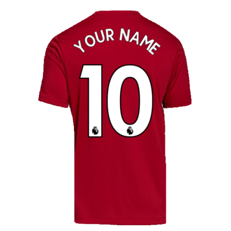 Arsenal 2021-2022 Training Tee (Active Maroon) (Your Name)