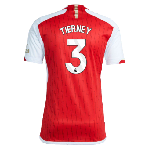Arsenal 2023-24 Home Shirt (XXLB) (Tierney 3) (Excellent)