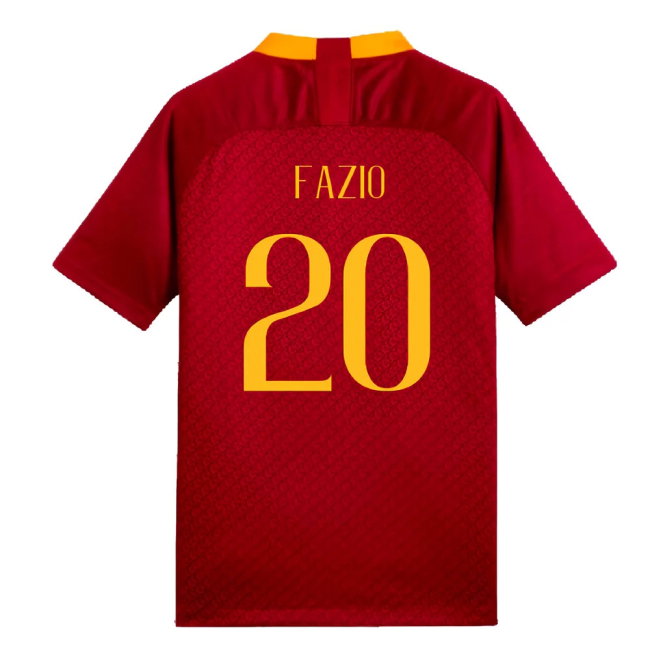 AS Roma 2018-19 Home Shirt (Mint) (Fazio 20)
