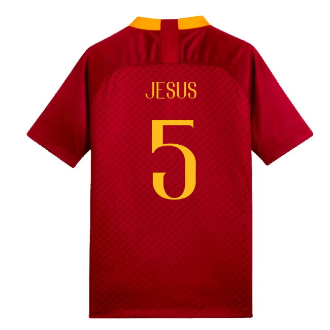 AS Roma 2018-19 Home Shirt (Mint) (Jesus 5)