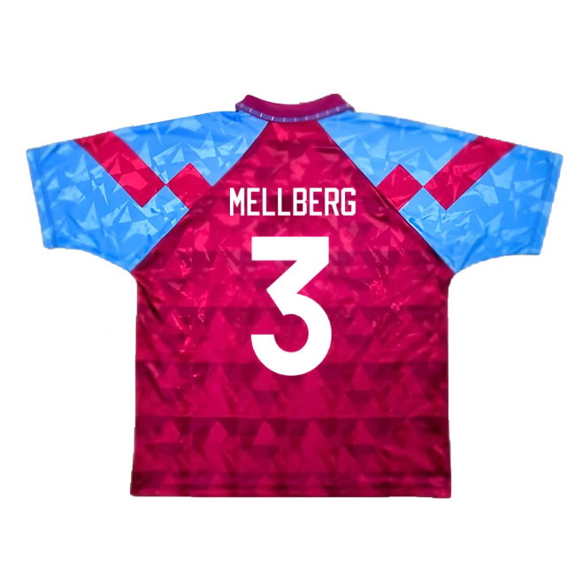 Aston Villa 1990-92 Home Shirt (XL) (Very Good) (Mellberg 3)