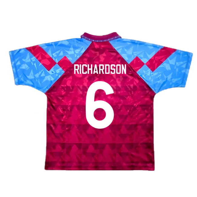 Aston Villa 1990-92 Home Shirt (Good) (Richardson 6)
