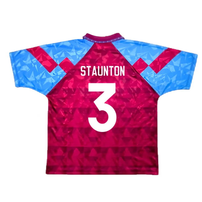 Aston Villa 1990-92 Home Shirt (Good) (Staunton 3)