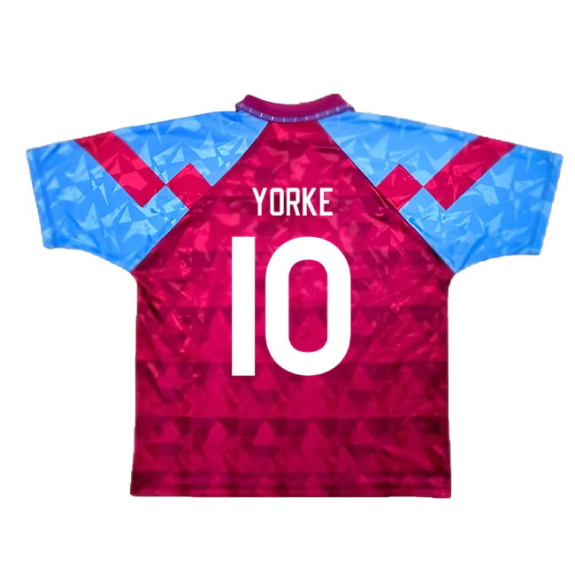Aston Villa 1990-92 Home Shirt (XL) (Very Good) (Yorke 10)