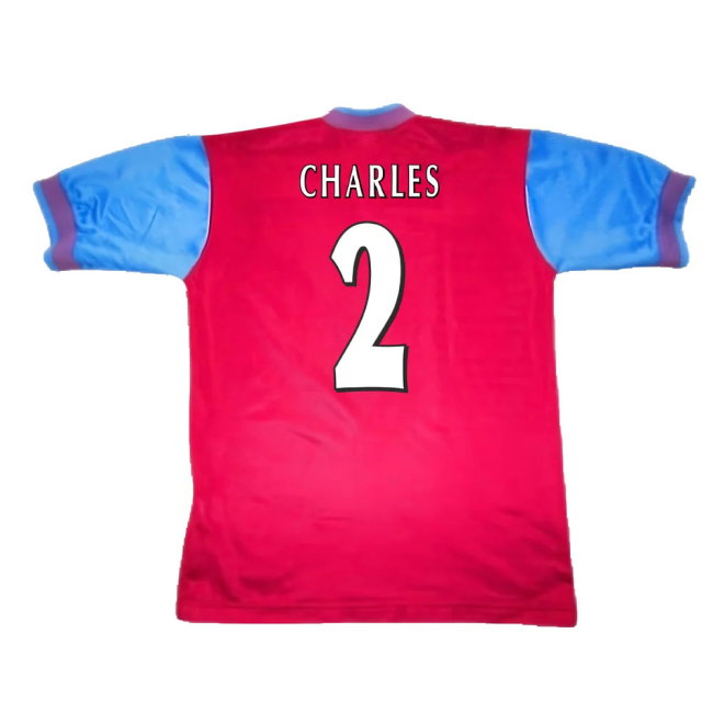 Aston Villa 1997-1998 Home Shirt (Excellent) (Charles 2)