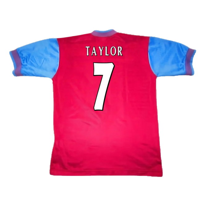 Aston Villa 1997-1998 Home Shirt (Excellent) (Taylor 7)