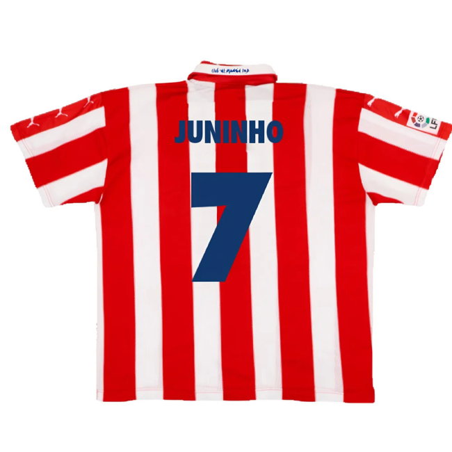 Atletico Madrid 1997-1998 Home Shirt (M) (Excellent) (Juninho 7)