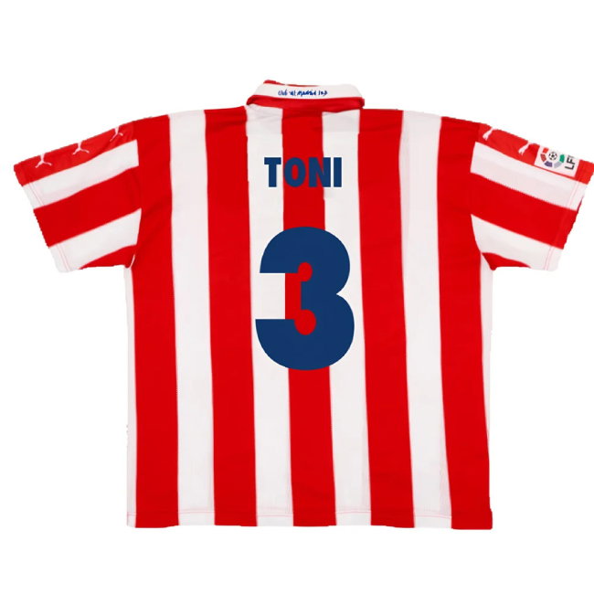 Atletico Madrid 1997-1998 Home Shirt (M) (Excellent) (Toni 3)