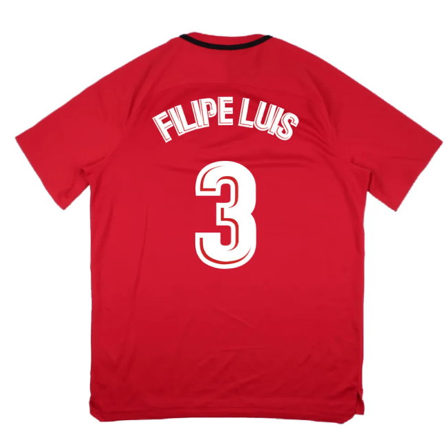 Atletico Madrid 2017-18 Nike Training Shirt (XL) (Filipe Luis 3) (Mint)