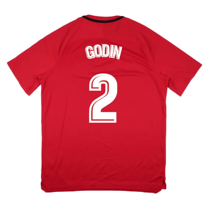 Atletico Madrid 2017-18 Nike Training Shirt (XL) (Godin 2) (Mint)