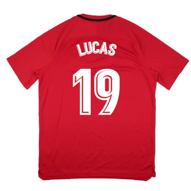 Atletico Madrid 2017-18 Nike Training Shirt (XL) (Lucas 19) (Mint)