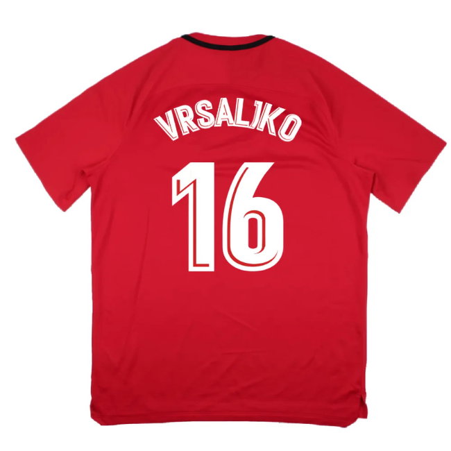 Atletico Madrid 2017-18 Nike Training Shirt (XL) (Vrsaljko 16) (Mint)