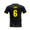 Barcelona 2008-2009 Retro Shirt T-shirt (Black) (Xavi 6)