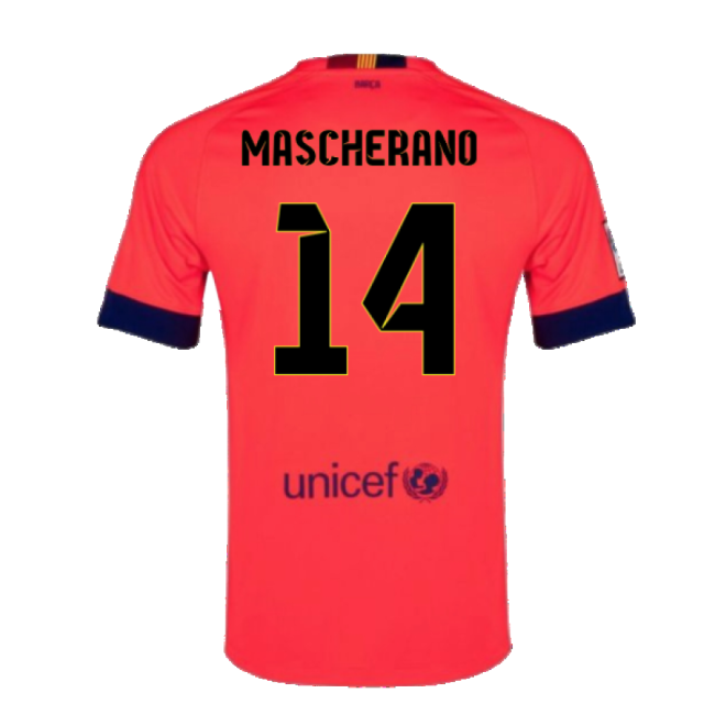 Barcelona 2014-15 Away Shirt ((Excellent) L) (Mascherano 14)