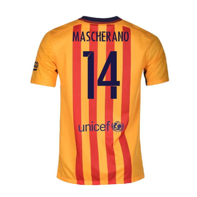 Barcelona 2015-16 Away Shirt (2XL) (Good) (Mascherano 14)
