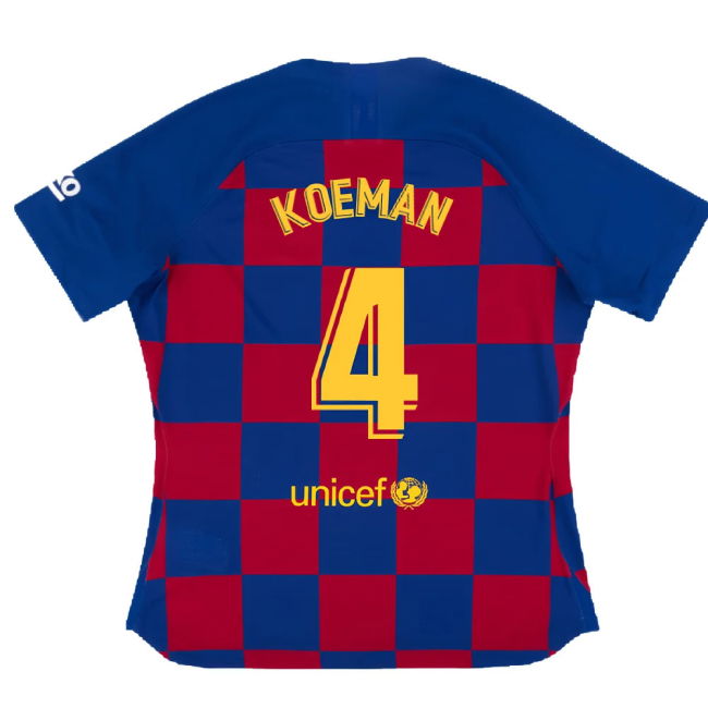 Barcelona 2019-20 Womens Home Shirt (Vaporkit) ((Excellent) S) (KOEMAN 4)