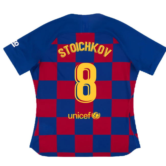 Barcelona 2019-20 Womens Home Shirt (Vaporkit) ((Excellent) S) (STOICHKOV 8)