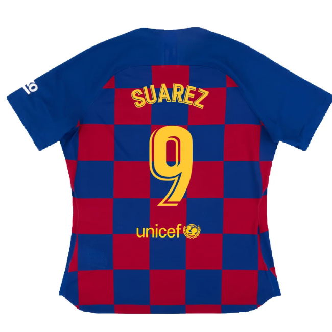 Barcelona 2019-20 Womens Home Shirt (Vaporkit) ((Excellent) S) (SUAREZ 9)
