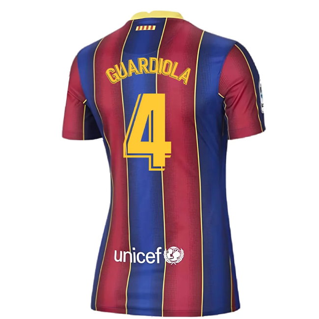 Barcelona 2020-21 Home Shirt (Womens) (Large 16-18) (Excellent) (GUARDIOLA 4)