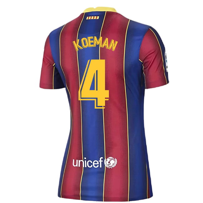 Barcelona 2020-21 Home Shirt (Womens) (Large 16-18) (Excellent) (KOEMAN 4)
