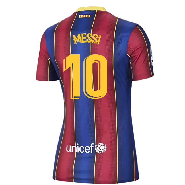 Barcelona 2020-21 Home Shirt (Womens) (Large 16-18) (Excellent) (MESSI 10)