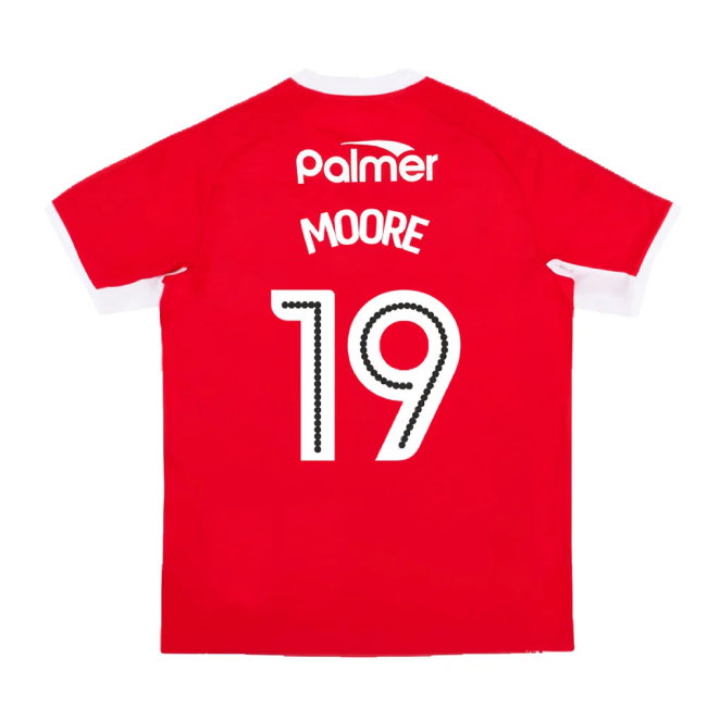 Barnsley 2017-18 Home Shirt (Mint) (MOORE 19)