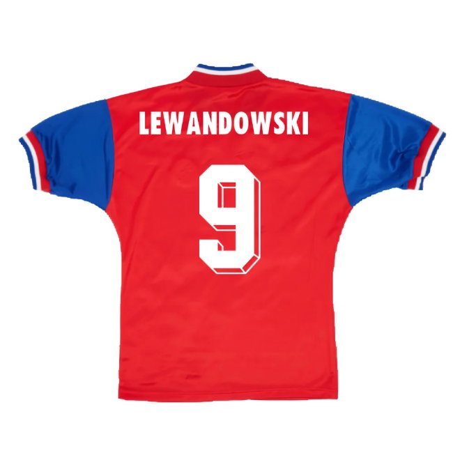 Bayern Munich 1993-95 Home Shirt (S) (Very Good) (Lewandowski 9)