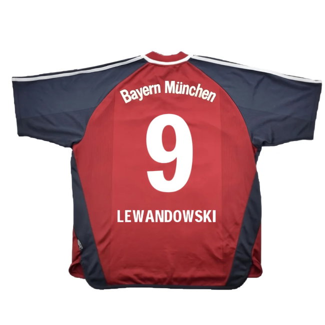 Bayern Munich 2001-02 Home Shirt (S) (Very Good) (Lewandowski 9)
