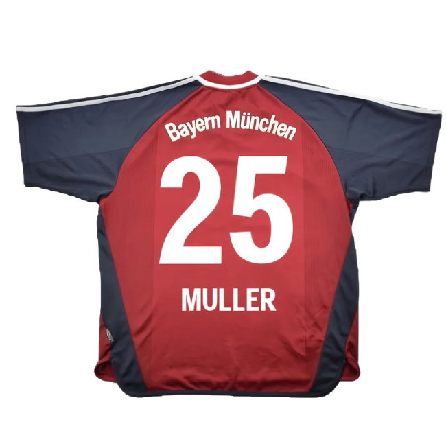 Bayern Munich 2001-02 Home Shirt (S) (Very Good) (Muller 25)