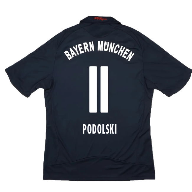 Bayern Munich 2008-10 Away Shirt ((Excellent) S) (Podolski 11)