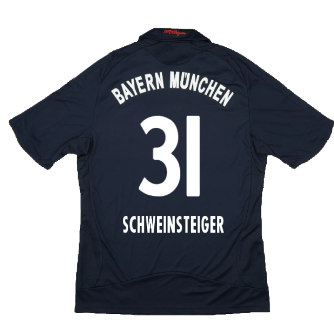 Bayern Munich 2008-10 Away Shirt ((Excellent) S) (Schweinsteiger 31)