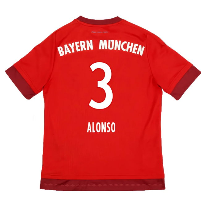 Bayern Munich 2015-16 Home Shirt (XL) (Very Good) (Alonso 3)
