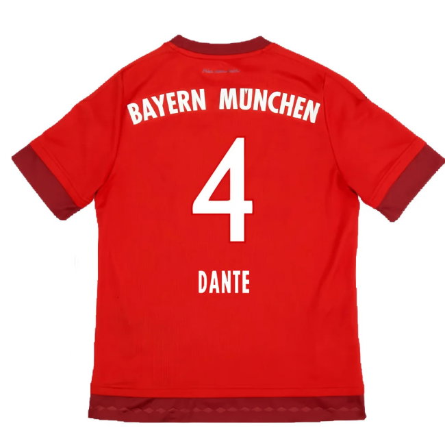 Bayern Munich 2015-16 Home Shirt (XL) (Very Good) (Dante 4)