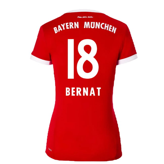 Bayern Munich 2017-18 Womens Home Shirt (XL) ((Excellent) XL) (Bernat 18)