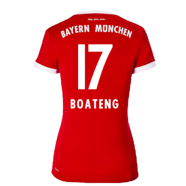 Bayern Munich 2017-18 Womens Home Shirt (XL) ((Excellent) XL) (Boateng 17)