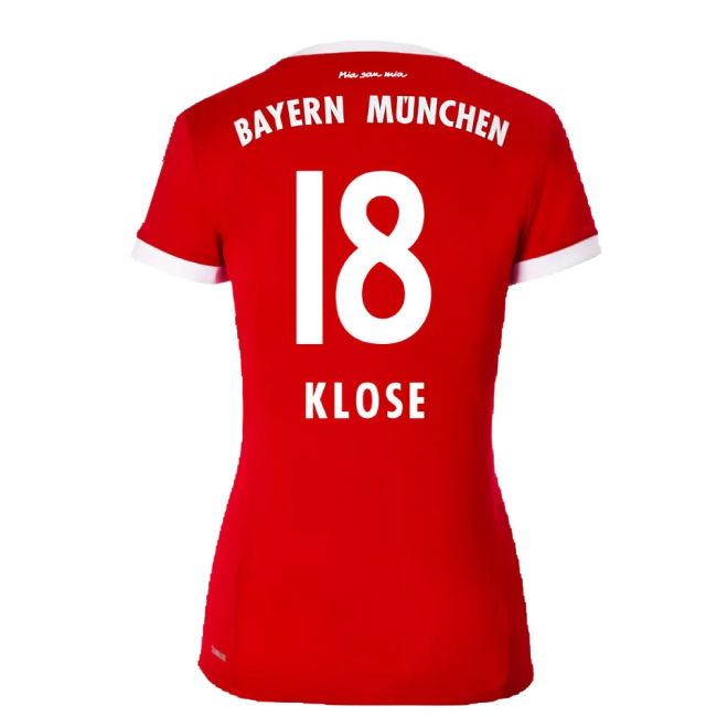 Bayern Munich 2017-18 Womens Home Shirt (XL) ((Excellent) XL) (Klose 18)