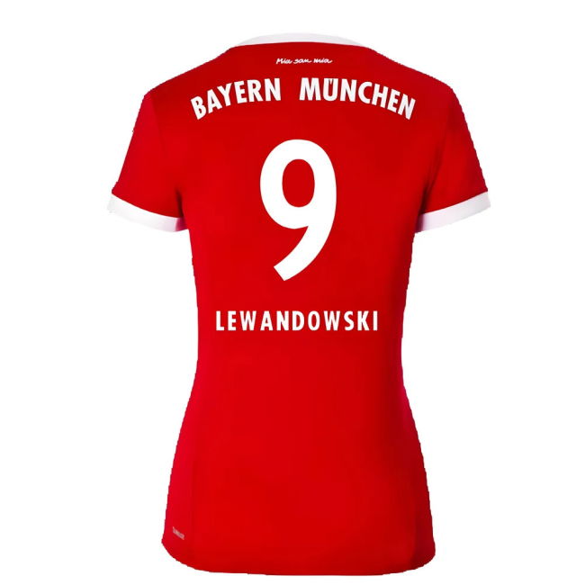 Bayern Munich 2017-18 Womens Home Shirt (XL) ((Excellent) XL) (Lewandowski 9)